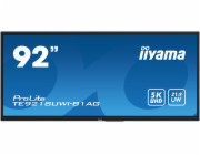 iiyama ProLite TE9218UWI-B1AG - 92" Třída úhlopříčky (91.5" zobrazitelný) displej LCD s LED podsvícením - interaktivní digital signage - s dotyková obrazovka (multi touch) / volitelná funkce PC slotu 