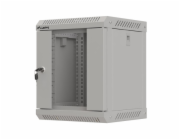 LANBERG RACKOVÁ SKŘÍŇ 10" NÁSTĚNNÁ 6U/300X300 (FLAT PACK) S PROSKLENÝMI DVEŘMI ŠEDÁ