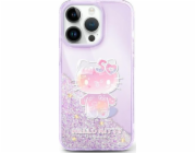 Hello Kitty Hello Kitty HKHCP16SL50PPU Pevný kryt s tekutými třpytkami pro iPhone 16 6.1 fialový/fialový - oslava 50. výročí