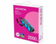 ADATA External SSD 2TB SC740, USB-C 3.2 Gen2, Černo-modrá