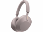 Sony WH-1000XM5 Smoky Pink - sluchátka, růžová
