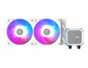 MSI vodní chladič CPU MAG CORELIQUID A13 240 WHITE/ 2x 120mm ARGB fan / bílý