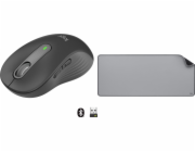 Logitech M650 L Mouse Graphite (910-006348) + řada Studio – STŘED ŠEDÁ (956-000052)