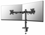 Neomounts DS60-600BL2 - Montážní sada (alarm monitoru) - plný pohyb - pro 2 monitory - ocel - černá - velikost obrazovky: 10"-32" - upevnitelné na stůl
