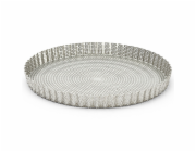 Forma de Buyer, 3214.28, dortová, nerezová, kruhová, perforovaná, průměr 28 cm, výška 2,5 cm, odnímatelné dno