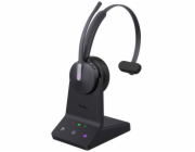 Yealink Yealink WH64 Mono Teams Headset Bezdrátový headset s hlavovým mostem Kancelář/Call centrum Micro-USB Bluetooth Černá