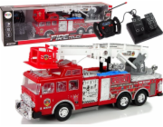 LeanToys Dálkové ovládání Hasičský sbor Plynový pedál Brzda Dálkové ovládání Zvuk LEAN Toys