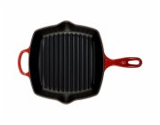 Le Creuset Grill Pan Cast Iron  Square 26 cm cerise