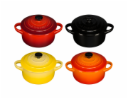 Le Creuset Stoneware Set of 4  petite Casseroles 10x5cm multi