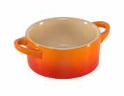Le Creuset Stoneware Set of 4  petite Casseroles 10x5cm volcan.