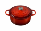 Le Creuset Signature zapék.hrnec  kulaty 26 cm tresnove c...