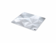 Endorfy podložka na stůl Crystal L Onyx White / 450×400×3 mm / voděodolná / bílá