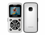 EVOLVEO EasyPhone ID, mobilní telefon pro seniory, bílá