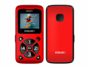 EVOLVEO Mobilní telefon pro seniory EasyPhone ID, červená