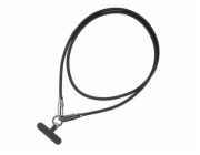 TB 2v1 USB C kabel Lanyard 1m Black