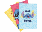 Stitch Disney - Sada sešitů A5 z kolekce Tropical, 3 ks.