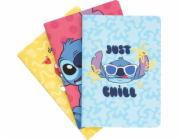 Stitch Disney - Sada sešitů A5 z kolekce Tropical, 3 ks.