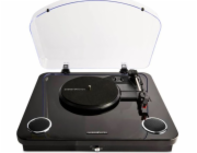 Energy Sistem Gramofon BlackSpin s řemenovým pohonem, černá, průhledná