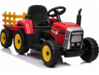 Lean Sport Bateriový traktor s přívěsem XMX611 červený