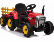 Lean Sport Bateriový traktor s přívěsem XMX611 červený