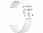 Kemer Silikonový řemínek pro chytré hodinky 22 mm BÍLÝ RNCE40 SW010 KW19 PS1B