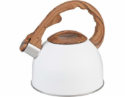 Čajník MagicHome, pískací, biely, 2500 ml