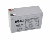Baterie MHPower GE9-12 GEL, 12V/9Ah, F2, Deep Cycle 