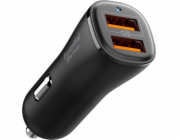 Spigen Autonabíječka ESSENTIAL EV302 se 2 porty 30W, černá