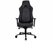 AROZZI herní židle VERNAZZA Soft Fabric Pure Black/ povrch Elastron/ černá