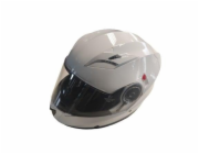 Moto přilba YM-925, L (59-60 cm), bílá