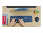Logitech MK235 - Sada klávesnice a myši - bezdrátový - 2.4 GHz - skandinávské jazyky