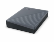 WD My Passport WDBY3J0060BGY - Pevný disk - šifrovaný - 6 TB - externí (přenosný) - USB 3.2 Gen 1 - AES 256 bitů - silikonová šedá