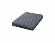 WD My Passport WDBWML0020BGY - Pevný disk - šifrovaný - 2 TB - externí (přenosný) - USB 3.2 Gen 1 (USB-C konektor) - AES 256 bitů - silikonová šedá