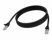Vision - Sítový kabel - RJ-45 (M) do RJ-45 (M) - 2 m - 6.2 mm - STP - CAT 6a - lisovaný, provedení bez hrbolku - cerná
