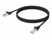 Vision - Síťový kabel - RJ-45 (M) do RJ-45 (M) - 1 m - UTP - CAT 6 - bootovaný, licna - černá