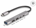 Delock 4-portový tenký Hub USB Type-C™ mající 1 x USB 10 ...