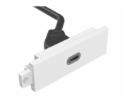 VISION TechConnect 3 - Modulární souprava desticek s úchyty a kabely - USB typu C - bílá
