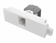 Vision Techconnect - Modul - montovatelný na čelní panel - CAT 6a - RJ-45 - bílá