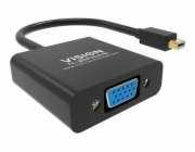 Vision Professional - Video adaptér - Mini DisplayPort (M) do HD-15 (VGA) (M) - černá