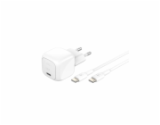 Belkin 30W PD 3.1 USB-C Wall Charger + USB-C/USB-C kábel 1m - White