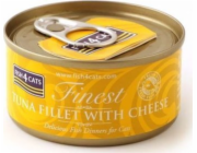 FISH4CATS Tun fillet with cheese - mokré krmivo pro kočky - 70g