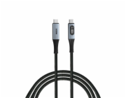 Verbatim kabel Sync &amp; Charge s displejem USB-C to USB-C 100W 120 cm černý