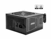 MSI zdroj MAG A750GN PCIE5/ 750W/ ATX/ akt. PFC/ 3 roky celk. záruka/ 120mm ventilátor/ 80PLUS Gold