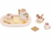 Viga Toys Viga 44267 PolarB Dřevěná sada na kávu a čaj - růžová