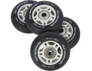 Nils Extreme PU 72x24 82A ČERNÁ MATNÁ (4 ks) + ABEC-9 (8 ks) NILS EXTREME SET
