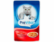 PREVITAL Beef in jelly - mokré krmivo pro kočky - 100g
