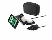 Belkin BOOST CHARGE PRO Qi2 3v1 Bezdrátová skládací cestovní podložka pro iPhone/Apple Watch/AirPods, černá