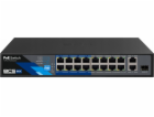 BCS Přepínač PŘEPÍNAČ POE BCS-B-SP1602G-1SFP 16PORTOVÝ SF...
