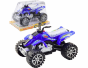 LeanToys Terénní čtyřkolka s motorizovanými koly s dezénem, modrá