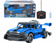 LeanToys RC auto na dálkové ovládání 1:20, světla, kouřový efekt, modré